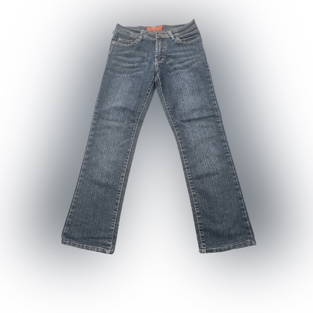 Women’s Vintage 7 For All Mankind Stylish Bootcut Jeans in Dark Blue Size 30